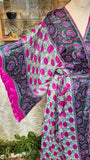 Aadhya long kimono/indian robe #16 - BETTY & UMA UPCYCLED COLLECTION