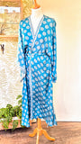 Aadhya long kimono/indian robe #18 - BETTY & UMA UPCYCLED COLLECTION