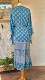 Aadhya long kimono/indian robe #18 - BETTY & UMA UPCYCLED COLLECTION