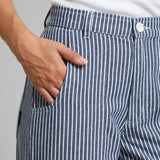 Dedicated Workwear Pants Vara Stripe blue - 20% REA
