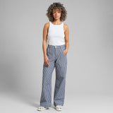 Dedicated Workwear Pants Vara Stripe blue - 20% REA