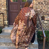 Betty long kimono/indian robe i siden #5 - 50% REA - BETTY & UMA UPCYCLED COLLECTION