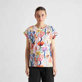Dedicated T-shirt Visby Fantasy Flowers Multi Color