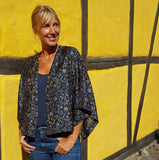 Uma kimono topp  #55 - one size, passar S - XL - Betty & Uma Upcycled Collection