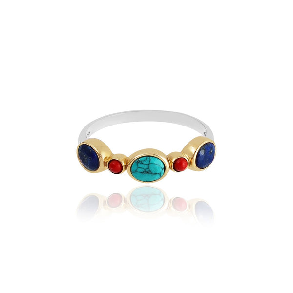 Three stone ring, ring med tre olika stenar - Uma Collection - 50% REA