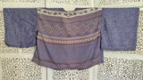 Uma kimono topp #26 - one size, passar S - XL - Betty & Uma Upcycled Collection