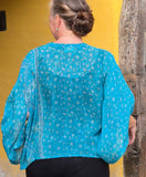 Uma kimono topp #18 - one size, passar S - XL - Betty & Uma Upcycled Collection