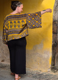 Uma kimono topp #28 - one size, passar S - XL - Betty & Uma Upcycled Collection