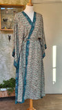 Aadhya long kimono/indian robe #9 - BETTY & UMA UPCYCLED COLLECTION