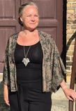 Uma kimono topp #12 - one size, passar S - XL - Betty & Uma Upcycled Collection