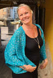 Uma kimono topp #18 - one size, passar S - XL - Betty & Uma Upcycled Collection