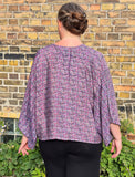 Uma kimono topp #30 - one size, passar S - XL - Betty & Uma Upcycled Collection
