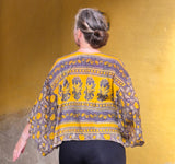 Uma kimono topp #28 - one size, passar S - XL - Betty & Uma Upcycled Collection