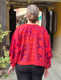 Uma kimono topp #29 - one size, passar S - XL - Betty & Uma Upcycled Collection