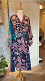 Aadhya long kimono/indian robe #14 - BETTY & UMA UPCYCLED COLLECTION