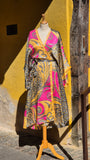Aadhya long kimono/indian robe #13 - BETTY & UMA UPCYCLED COLLECTION