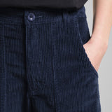 Dedicated Workwear Pants Vara Corduroy navy, black iris manchesterbyxor - 20% REA
