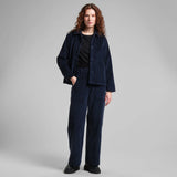 Dedicated Workwear Pants Vara Corduroy navy, black iris manchesterbyxor - 20% REA