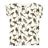 Dedicated T-shirt Visby Autumn Birds Off-White