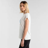 Dedicated T-shirt Visby Happiness in Off-White