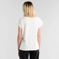 Dedicated T-shirt Visby Happiness in Off-White