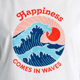 Dedicated T-shirt Visby Happiness in Off-White
