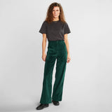 Dedicated Workwear Pants Vara Corduroy dark green, mörkgrön - 30% REA - endast L/XL kvar