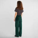 Dedicated Workwear Pants Vara Corduroy dark green, mörkgrön - 30% REA - endast L/XL kvar