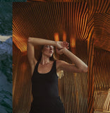 MbyM Sina Top in Black, Baslinne i MicroModal i Svart