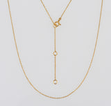 Venus, halsband med kvinnosymbol i guldpläterat silver - Betty & Uma Collection