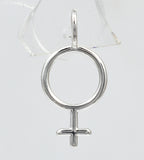 Venus, halsband med kvinnosymbol i silver - Betty & Uma Collection