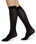 Swedish Stockings Freja Knee Hights Bio Wool Socks in Black - 20% REA