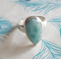 Ring med Larimar sten #1  - Betty & Uma Collection