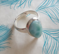 Ring med Larimar sten #1  - Betty & Uma Collection