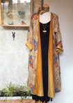 Bettina siden ikatmönster - vändbar kimono #11 - BETTY & UMA UPCYCLED COLLECTION