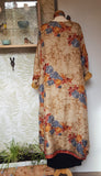 Bettina siden ikatmönster - vändbar kimono #11 - BETTY & UMA UPCYCLED COLLECTION