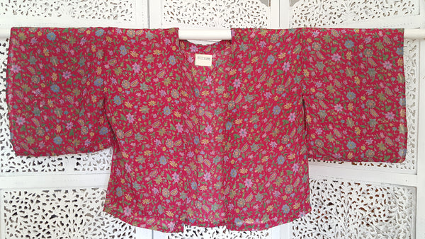 Uma kimono topp #14 - one size, passar S - L - Betty & Uma Upcycled Collection