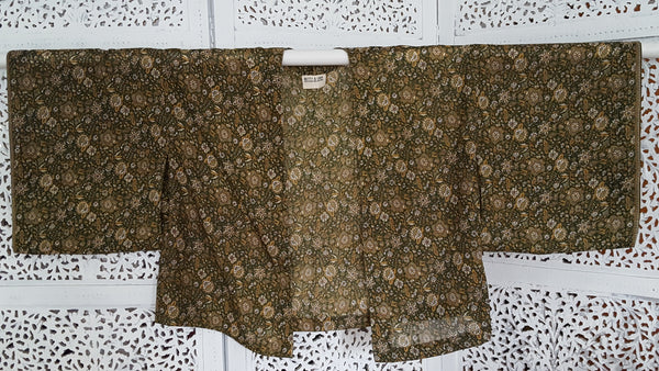 Uma kimono topp #38 - one size, passar S - XL - Betty & Uma Upcycled Collection