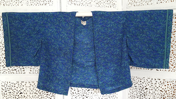 Uma kimono topp #22 - one size, passar S - L - Betty & Uma Upcycled Collection