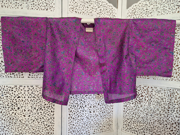 Uma kimono topp #65 - one size, passar S - XL - Betty & Uma Upcycled Collection