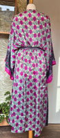 Aadhya long kimono/indian robe #16 - BETTY & UMA UPCYCLED COLLECTION