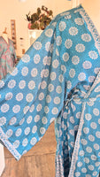Aadhya long kimono/indian robe #18 - BETTY & UMA UPCYCLED COLLECTION