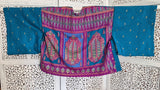 Uma kimono topp #1  - one size, passar S - L - Betty & Uma Upcycled Collection - 20% rabatt - fläckar på ärm - se bild