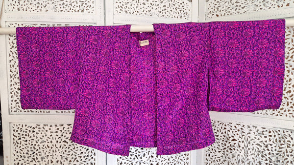 Uma kimono topp #50 - one size, passar S - XL - Betty & Uma Upcycled Collection
