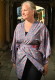 Uma lång kimonotopp #1 - one size, passar S - XL - Betty & Uma Upcycled Collection