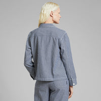 Dedicated Jacket Stiby Stripe in Blue - storlek Small åter i lager under vecka 20!