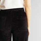 Dedicated Workwear Pants Vara Corduroy black, svarta manchesterbyxor - i lager inom kort!