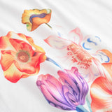 Dedicated T-shirt Visby Fantasy Flower Bouquet White