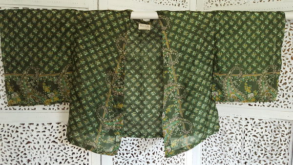 Uma kimono topp #45 - one size, passar S - XL - Betty & Uma Upcycled Collection
