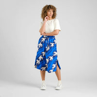 Dedicated Skirt Klippan The Phoenix Blue, kjol med Phoenix mönster